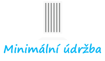 Shrnovací dveře - minimální údržba